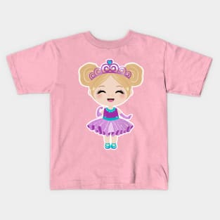 Purple Princess Kids T-Shirt